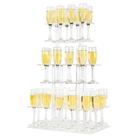 Suporte de expositor Champagne Tower em acrílico retangular Laumffon