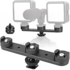Suporte de extensão Triple Cold Shoe ChromLives para câmera