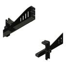 Suporte De ferro de Parede fixo Para aparelhos Dvd Receptores Dvr Com Haste Flexivel 24,5 comprimento com altura flexivel