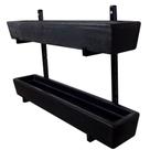 Suporte de Ferro p/ Jardim Vertical com 2 Floreiras 80cm