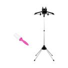 Suporte De Ferro Telescópico Ajustável Para Passar Roupa a Vapor 85-160cm Dobrável