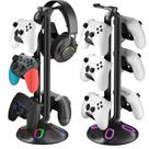 Suporte de fone de ouvido para jogos Canmarin RGB com 9 modos de luz preto