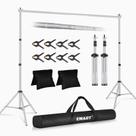 Suporte de fundo EMART Photo Studio de 3 x 2,6 m com acessórios