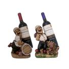 Suporte De Garrafa Cozinheiro Porta Vinho Decoração Enfeite Cozinha - Várias Variedades