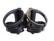 Suporte de garrafa duplo bike para selim preto Nylon