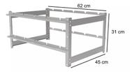 Suporte de grelha Inox Para Churrasqueira