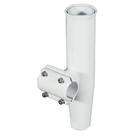 Suporte de haste Clamp-On Lee's Tackle em alumínio branco horizontal