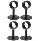 Suporte de haste de cortina Alise Stainless Steel Black 38mm