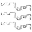 Suporte de haste de cortina Kowibcl Heavy Duty ajustável 3/4 e 5/8