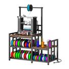 Suporte de impressora 3D MILEFA reforçado com armazenamento de filamentos rústico