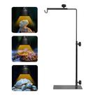 Suporte de lâmpada de réptil Simple Deluxe ajustável de 42 a 82 cm de metal