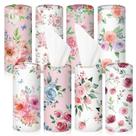 Suporte de lenços de papel para carro Ctosree Cylinder Bulk Floral 8 unidades