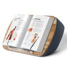 Suporte de livros ERGONOV Lap Beanbag Bookseat Almofada de leitura cinza
