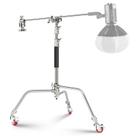 Suporte de luz fotográfica Neewer C Stand com braço de lança SC186W Suporte de luz fotográfica Neewer C Stand com braço de lança SC186W