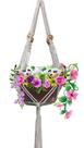 Suporte de Macramê com Miçangas, Redinha Pendurável para Plantas e Vasos Decorativos Suporte de Macramê com Miçangas, Redinha Pendurável para Plantas e Vasos Decorativos