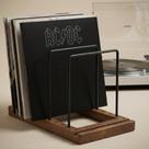 Suporte de madeira ZICOTO para armazenamento de discos de vinil, para até 75 LPs Suporte de madeira ZICOTO para armazenamento de discos de vinil, para até 75 LPs