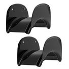 Suporte de mangueira para montagem na parede Gardzen Heavy Duty, pacote com 2 unidades, preto