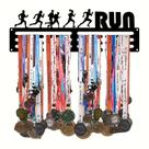 Suporte De Medalhas Esportivas Montado Na Parede Com 60 Medalhas Para Corrida, Futebol, Softball,