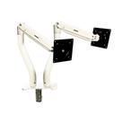 Suporte de Mesa Articulado para 2 Monitores de 15" a 34" Dual Iron Lift Rise Mode, Ajuste de altura, Pistão a Gás, Branco - RM-IL-02-W