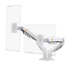 Suporte de Mesa Articulado para 2 Monitores de 17" a 27" North Bayou, Ajustes com Pistão a Gás, Branco - F160-XE NB