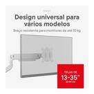 Suporte de Mesa Articulado para Monitor de 13" a 35" One For All, Ajuste com Pistão a Gás, Branco - DM4120