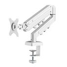 Suporte de Mesa Articulado para Monitor de 17" a 32" FlexiSpot F5, Ajustes com Pistão a Gás, VESA, Branco - F5W