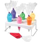 Suporte de Mesa Dobrável Porta Mangas Bisnaga Mesinha Portátil Para Sacos De Confeitar