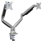 Suporte de mesa para montagem em braço para monitor duplo Mount-It! MI-1772 Prata Suporte de mesa para montagem em braço para monitor duplo Mount-It! MI-1772 Prata