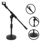 Suporte De Mesa Profissional Para Microfone Zellmer - Sm500 Preto
