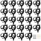 Suporte de metal Horse Bridle Rack LEIFIDE 24 unidades preto