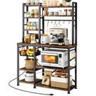 Suporte de micro-ondas Baker Rack SNTD com tomada elétrica e armazenamento
