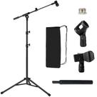 Suporte de microfone de tripé Floor Boom Arm Lemxadd para Blue Yeti Q2U K6 Suporte de microfone de tripé Floor Boom Arm Lemxadd para Blue Yeti Q2U K6
