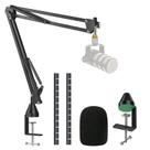 Suporte de microfone YOUSHARES Rode Podmic com filtro pop e espuma