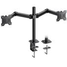 Suporte de monitor duplo HUANUO para 2 monitores de até 30"