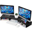 Suporte de monitor duplo Riser La Jaco para 2 monitores pretos