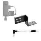 Suporte de montagem do adaptador de microfone para Insta360 X5/X4 com cabo de áudio Suporte de montagem do adaptador de microfone para Insta360 X5/X4 com cabo de áudio