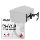 Suporte de montagem em parede Sound Bass Play 3 preto para Sonos Play:3 Suporte de montagem em parede Sound Bass Play 3 preto para Sonos Play:3