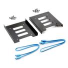 Suporte de montagem SAIN HDD SSD 2.5 a 3.5 Adaptador + cabos