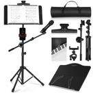Suporte de Música Dobrável Vangoa - com Suporte para Microfone e Telefone