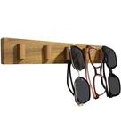 Suporte de óculos de sol Spaceneat Wall Walnut Wood, organizador de 5 slots
