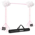 Suporte de pano de fundo EMART 3x2m Photo Studio com acessórios - rosa