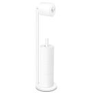 Suporte de papel higiênico Batoliet White com armazenamento Suporte de papel higiênico Batoliet White com armazenamento