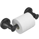 Suporte de papel higiênico BeSy montado na parede em aço preto fosco Suporte de papel higiênico BeSy montado na parede em aço preto fosco