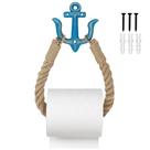 Suporte de papel higiênico BuleVina Nautical Rope 55cm Blue Anchor