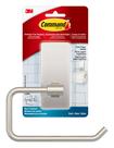 Suporte de papel higiênico Command Satin Nickel resistente à água