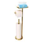 Suporte de papel higiênico Exilon de piso, dourado escovado
