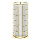 Suporte de papel higiênico NearMoon 3 Rolls em metal dourado à prova de ferrugem
