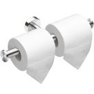 Suporte de papel higiênico para montagem na parede Gorlary Brushed Nickel Suporte de papel higiênico para montagem na parede Gorlary Brushed Nickel