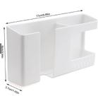 Suporte De Parede Adesivo Com Duas Camadas Para Controle Remoto e celular Multifuncional - branco