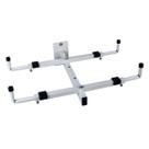 Suporte de Parede Branco P/ Forno Microondas Universal Ajustável P/ Todas marcas e modelos até 35Kg